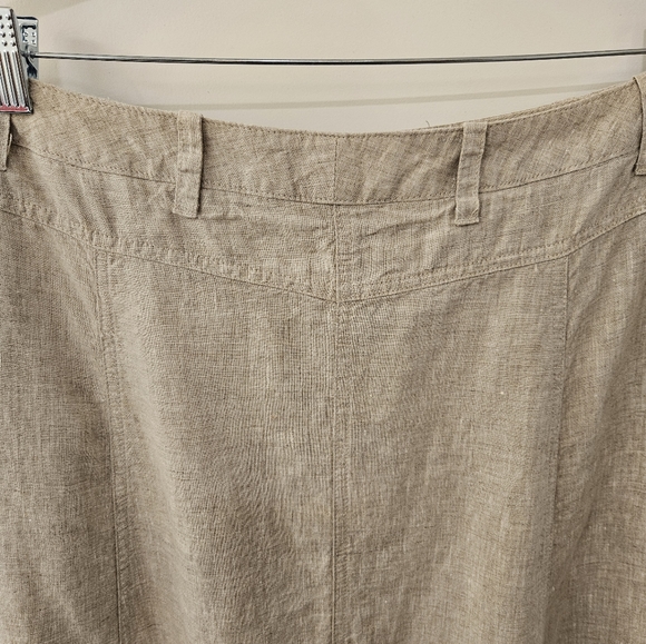 NWT - Talbots Linen Oatmeal Color Skirt - Size 12 - Picture 7 of 7
